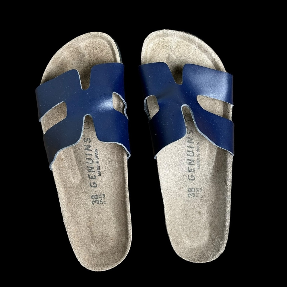 Genuins Navy Blue Slide Sandals